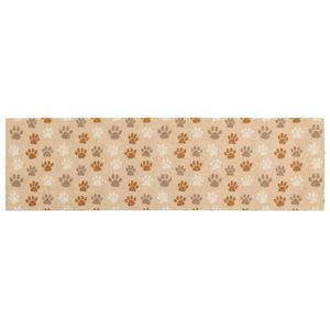 vidaXL Keitti&ouml;matto Beige tassut 150 x 45 cm 100% polyamidi