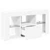vidaXL Kulma LED TV -kaappi Valkoinen 100 x 40 x 50 cm Tekninen puu