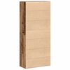vidaXL Highboard Vanha Puu 80 x 35 x 180 cm Tekninen puu
