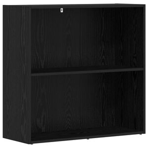 vidaXL Kirjahylly 80 x 30 x 76,5 cm Tekninen puu Musta tammi.