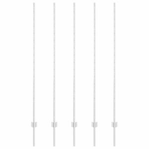 vidaXL Upotettu aitausapaja 5 pcs Hopea 200 cm Jauhemaalattu Ter&auml;s