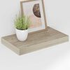 vidaXL Kelluvat sein&auml;hyllyt 2 kpl tammi 40x23x3,8 cm MDF