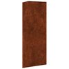 vidaXL Puutarhakukkalaatikko 30x26x75 cm Corten ter&auml;s