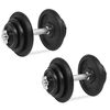 vidaXL K&auml;sipainosarja 18 osaa 40 kg valurauta