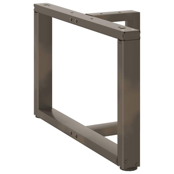 vidaXL Sohvap&ouml;yd&auml;n jalat T-muotoiset 2 kpl musta 60x25x(42-43) cm ter&auml;s