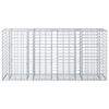vidaXL Gabion Kohotettu Peti Hopea 170 x 50 x 80 cm Galvanoitu ter&auml;s