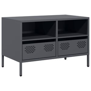 vidaXL TV-taso antrasiitti 68x39x43,5 cm kylm&auml;valssattu ter&auml;s