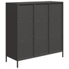 vidaXL Highboard Musta 101,5x39x103,5 cm Ter&auml;s