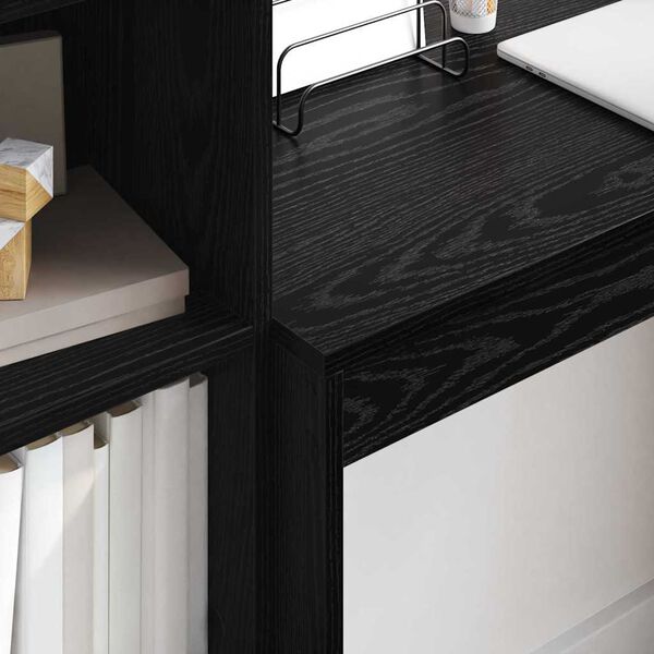 vidaXL Pöytä Musta tammi 90 x 40 x 76 cm Tekninen puu