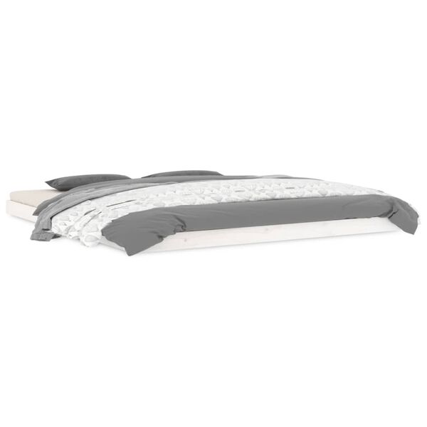 vidaXL S&auml;ngynrunko valkoinen 180x200 cm Super King Size t&auml;ysi m&auml;nty