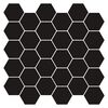 vidaXL Heptagonaalinen laatta 50 kpl Musta 30 x 30 cm