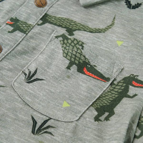 Lasten paita meleerattu vaalea khaki 140