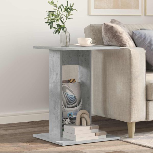 vidaXL Sivup&ouml;yt&auml; Betoni Harmaa 45 x 40 x 62,5 cm Tekninen puu