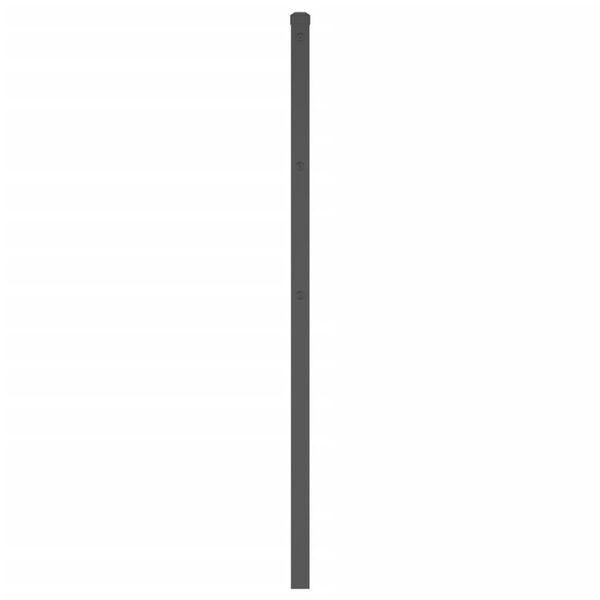 vidaXL Metallinen vaihtop&auml;&auml;ty musta 200 cm