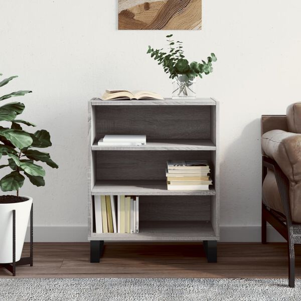 vidaXL Senkki harmaa Sonoma 57x35x70 cm tekninen puu