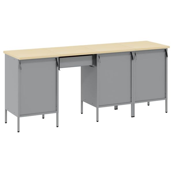 vidaXL Ty&ouml;p&ouml;yt&auml;kaappi laatikon kanssa 4 pcs Punainen 200 x 55 x 85 cm