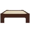 vidaXL Sängynrunko tummanruskea mänty 90x200 cm