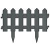 vidaXL Nurmikonreunukset 25 kpl antrasiitti 10 m PP