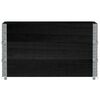 vidaXL Kuormalavan reunukset 3 kpl musta 100x50 cm t&auml;ysi m&auml;nty