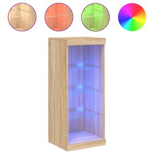 vidaXL Senkki LED-valoilla Sonoma-tammi 41x37x100 cm