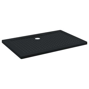 vidaXL Suihkupohja laatta, jossa on pisteit&auml; Musta 120 x 80 x 4 cm ABS