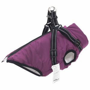 vidaXL Koiran Takki Violetti L32 Fleece ja polyesteri