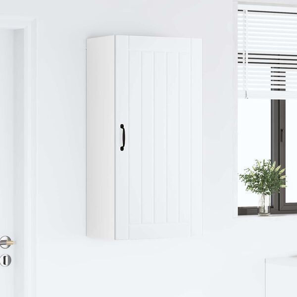 vidaXL Keitti&ouml;kaappi Lucca valkoinen 50 x 31 x 100 cm Tekninen puu