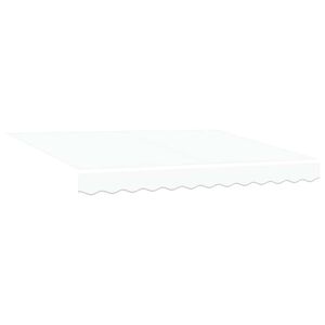 vidaXL Markiisin vaihtokangas valkoinen 330 x 245 cm Polyesteri