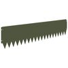 vidaXL Nurmireunus 10 pcs 103 x 25 cm Ter&auml;s Oliivinvihre&auml;