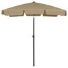 vidaXL Ranta-aurinkovarjo taupe 180x120 cm