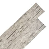 vidaXL PVC-lattialankut ei-itsekiinnittyvä 4,46 m² 3 mm vaaleanharmaa