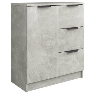 vidaXL Senkki betoninharmaa 60x30x70 cm tekninen puu