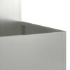 vidaXL Puutarha ruukku Hopea 80 x 80 x 48 cm Galvanoitu ter&auml;s