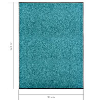 vidaXL Ovimatto pestävä sinivihreä 90x120 cm