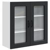 vidaXL Tiskipaneeli Kalmar Musta 80 x 31 x 80 cm Tekninen puu