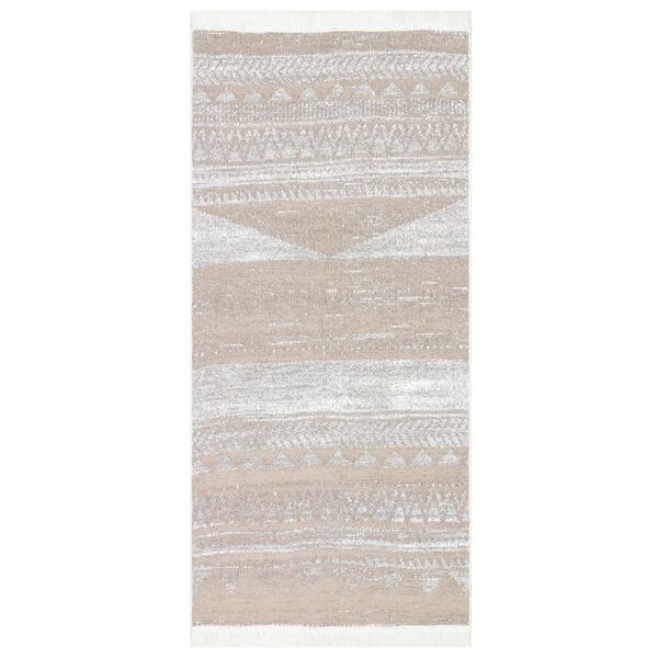 vidaXL Matto beige 100x200 cm puuvilla