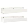 vidaXL Sein&auml;hyllyt 2 kpl valkoinen 50x12x9 cm t&auml;ysi m&auml;nty