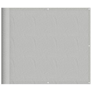 vidaXL Parvekkeen suoja vaaleanharmaa 90x700 cm 100% Oxford polyesteri