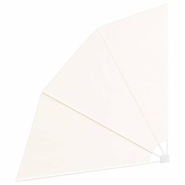 vidaXL Kokoontaittuva parvekkeen sivumarkiisi kerma 210x210 cm