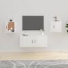 vidaXL Sein&auml;kiinnitett&auml;v&auml;t TV-tasot 2kpl kork.kiilto valk 40x34,5x40cm