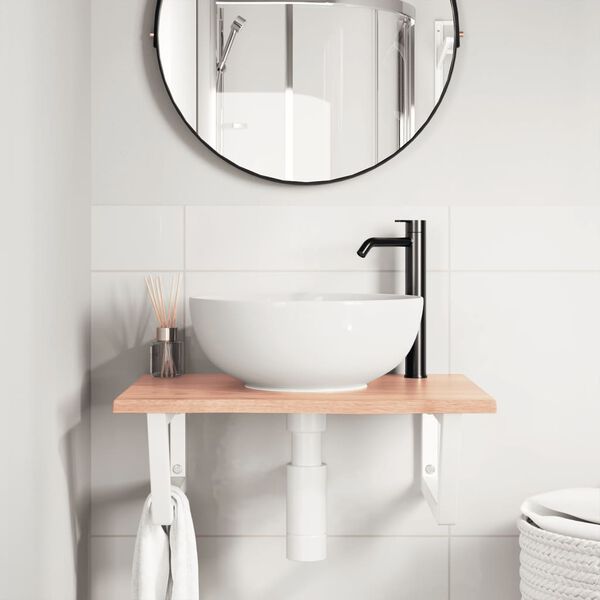 vidaXL Pesuallashylly sein&auml;lle ter&auml;s ja t&auml;ysi tammi