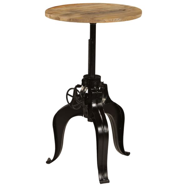 vidaXL Baaripöytä kiinteä mangopuu 60x(76-110) cm