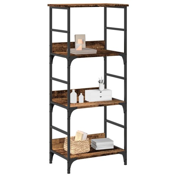 vidaXL Kirjahylly vanhaa puuta 50x33x117,5 cm lastulevy