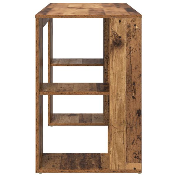 vidaXL Ruskea kirjoituspöytä Vanha puu Kierrätetty täyspuu Standardi