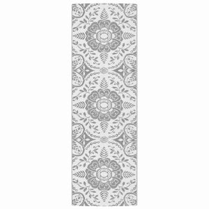 vidaXL Ulkomatto ARAKIL vaaleanharmaa 80x250 cm PP