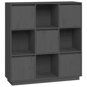 vidaXL Kaappi harmaa 110,5x35x117 cm t&auml;ysi m&auml;nty