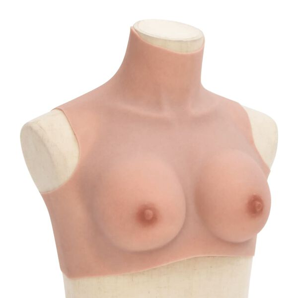 vidaXL Silikoninen rintaproteesi luonnollinen B-kuppi