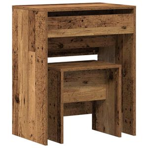 vidaXL Meikkip&ouml;yt&auml; 2 kpl Vanha Puu 60 x 40 x 75 cm Tekninen puu