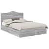 vidaXL S&auml;ilytyss&auml;nky p&auml;&auml;tyll&auml; Harmaa Sonoma 5FT King Size Tekninen puu