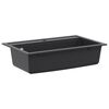 vidaXL Yksialtainen tiskiallas Graniitti 79,5 x 50,5 x 20 cm Grafiitti
